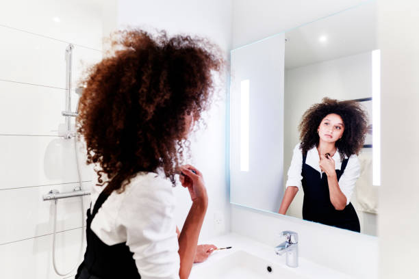 istock Woman in bathroom 1280873449