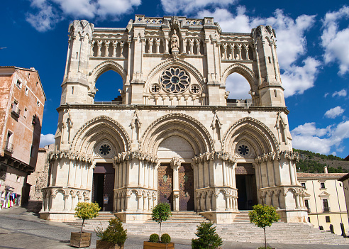 Fachada principal de la catedral gótica de Cuenca photo
