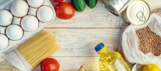 istock Donation and home delivery food. Selective focus. 1280874010
