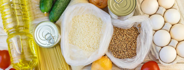 istock Donation and home delivery food. Selective focus. 1280874020