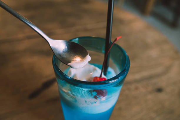 istock Blue soda and vanilla ice cream float 1280876678