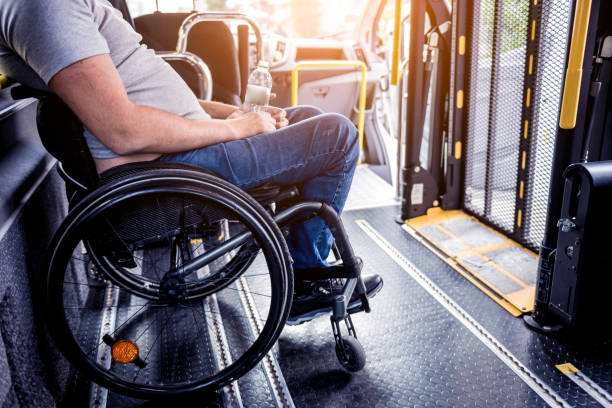 istock A man in a wheelchair inside of a specialized vehicle 1280881184