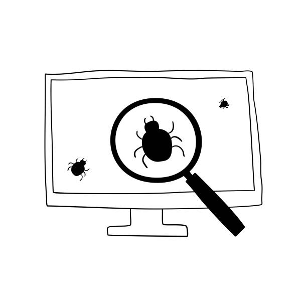 250+ Drawing Of The Computer Virus Bugs Stock Photos, Pictures ...