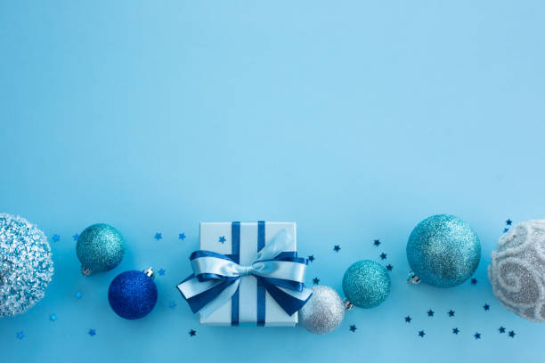 istock Blue Christmas holiday gift 1280882830