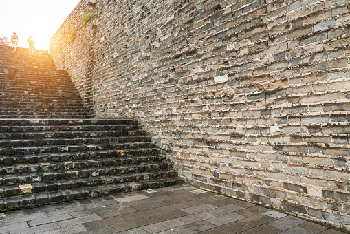 Ancient city walls in Nanjing, China