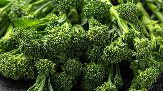 Fresh Tenderstem broccoli for diet and healthy eating.