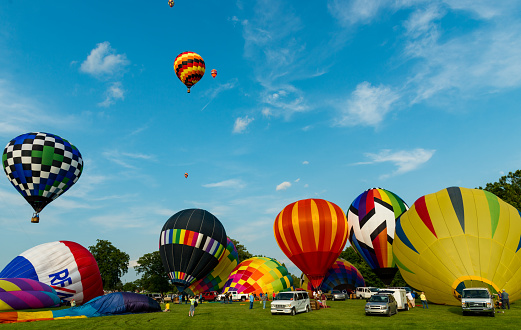 An image of the 2015 Howell Baloon festival in Howell Michigan. This is an annual summer event