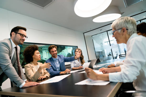 istock Collaboration and analysis by business people working in office 1280898293
