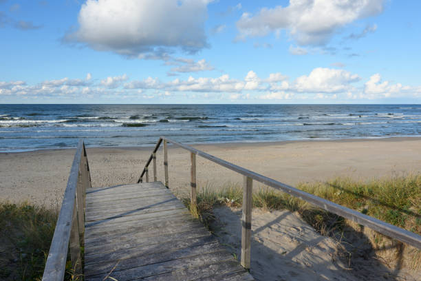 istock Baltic Sea, sea beach and stairs 1280898495