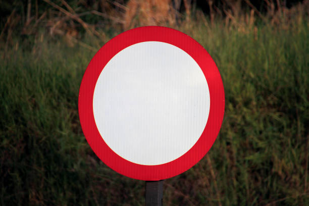 istock white and red traffic sign with no indication 1280905220