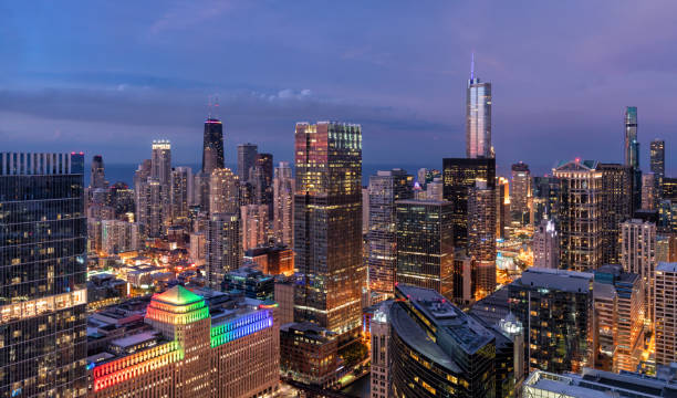 istock Chicago Cityscape at Dusk 1280906506