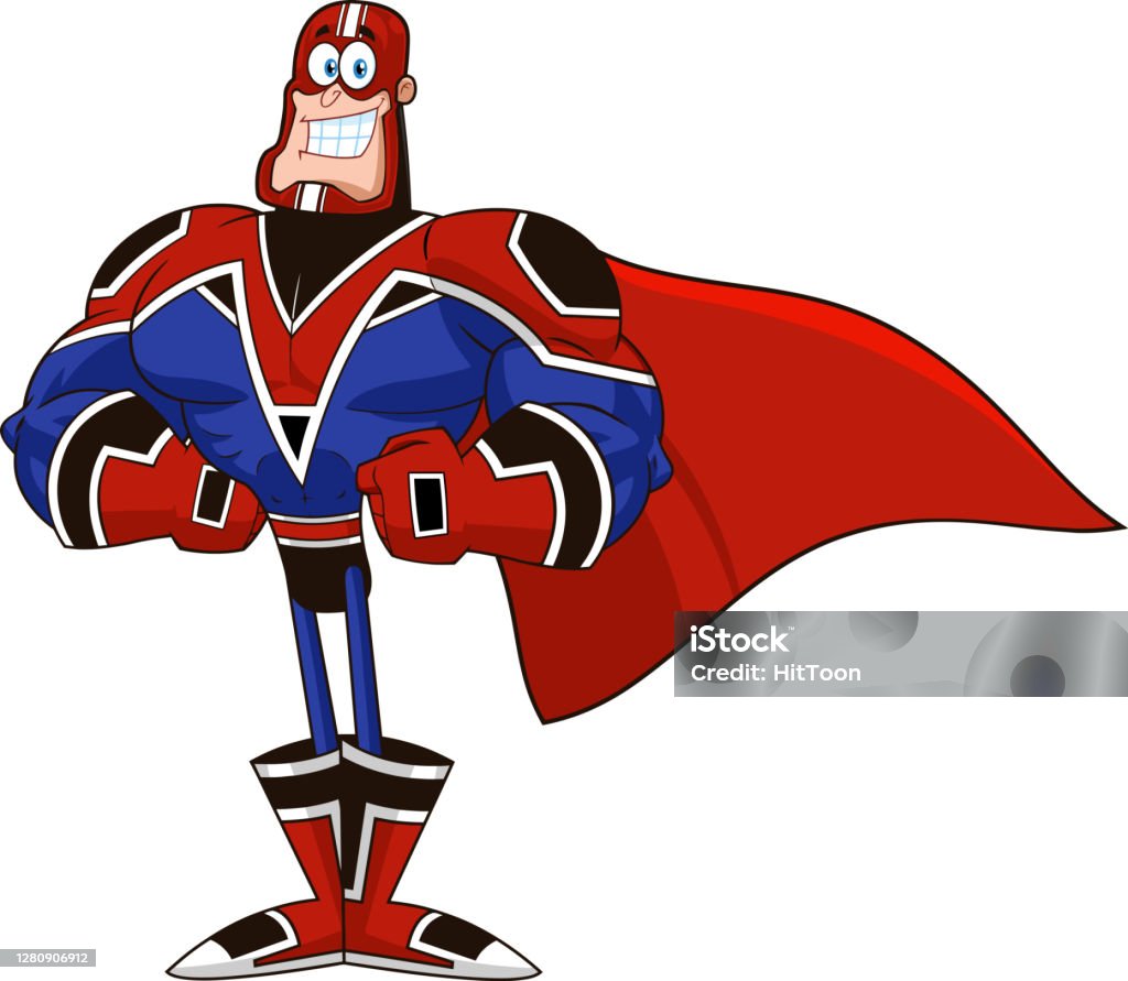 Karakter Kartun Pahlawan Super Ilustrasi Stok - Unduh Gambar Sekarang