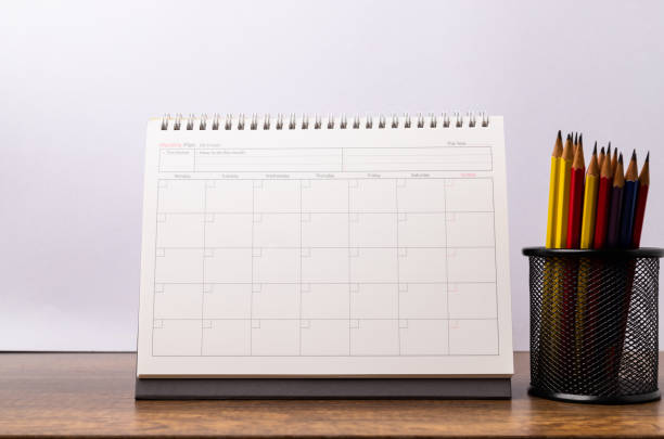 istock Monthly plan calendar, List to do in this month. 1280907358
