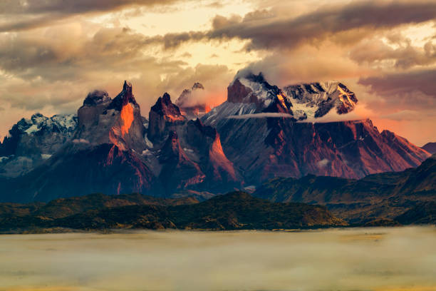 Patagonia - Chile, Chile, Lake, Dawn, Latin America