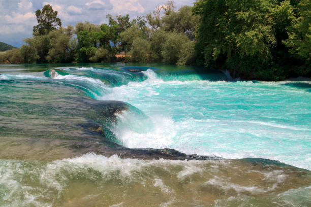 Beautiful waterfall on Manavgat river in Turkey