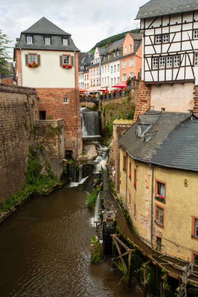 istock Old Town Saarburg with waterfall 1280919344