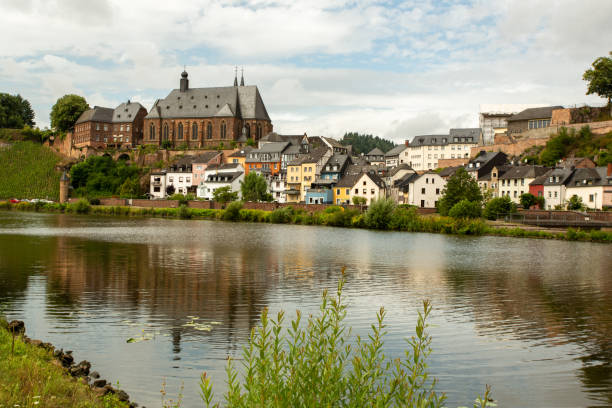 istock Saarburg with Saar in the foreground 1280919373