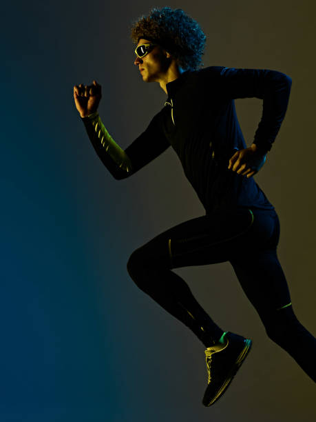 istock youg runner jogger running jogging man silhouette isolated white background 1280919837
