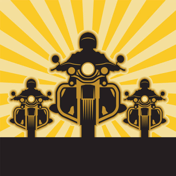 ilustrações de stock, clip art, desenhos animados e ícones de outlaw motorcycle club - route 66 illustrations