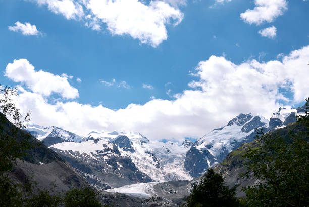 View of Morteratsch Glacier trail