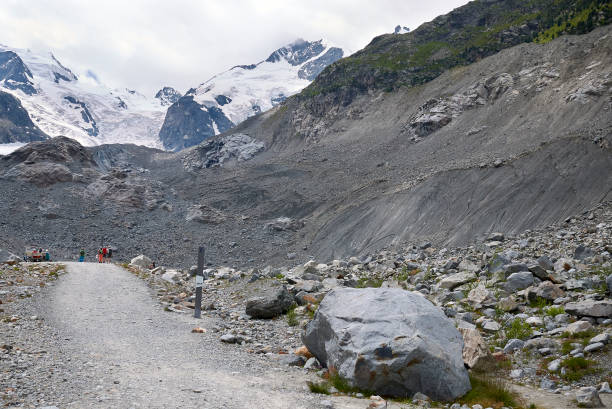 View of Morteratsch Glacier trail