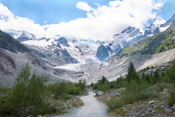 istock View of Morteratsch Glacier trail 1280924611