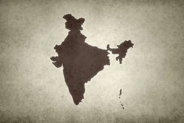 Photo of Grunge map of India