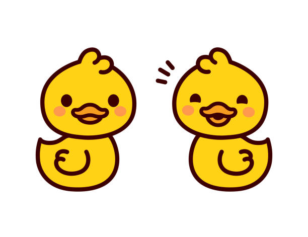 Cute Cartoon Baby Duck Stock Illustration - Download Image Now - Duck -  Bird, Rubber Duck, Cute - iStock