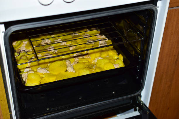 Potatoes with meat cooked in the oven