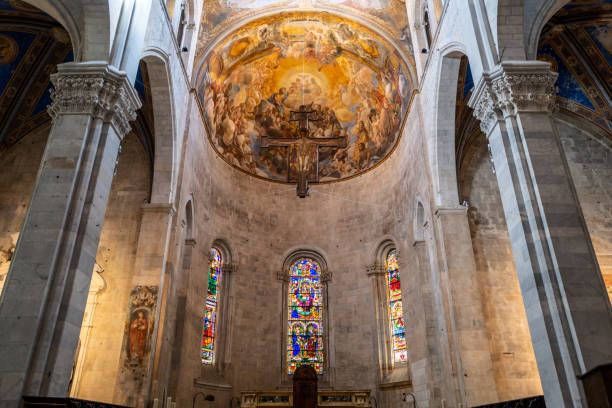 The cathedral in Lucca, Italy.