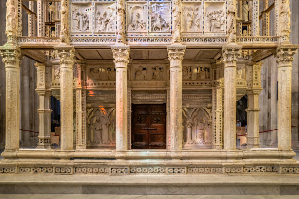 istock The church in Arezzo, Italy 1280929340