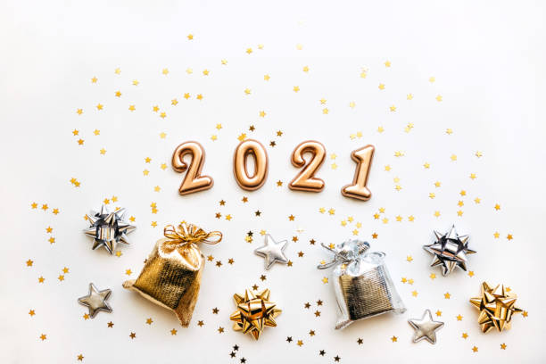 istock Gold holiday numbers 2021. 1280930441
