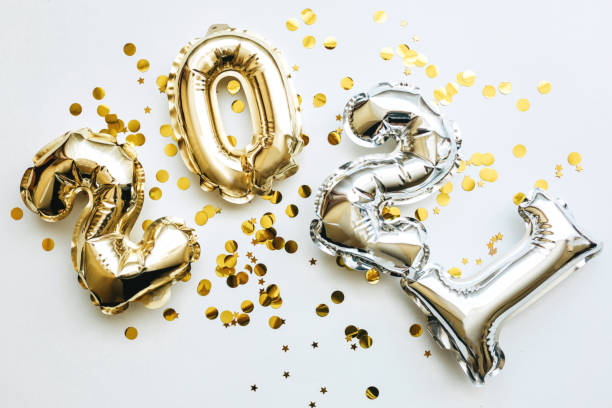 istock Gold and silver numbers 2021 1280931642