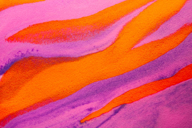 Pink orange yellow purple brown psychedelic marble plasticine pop art swirl pattern multi-colored texture background