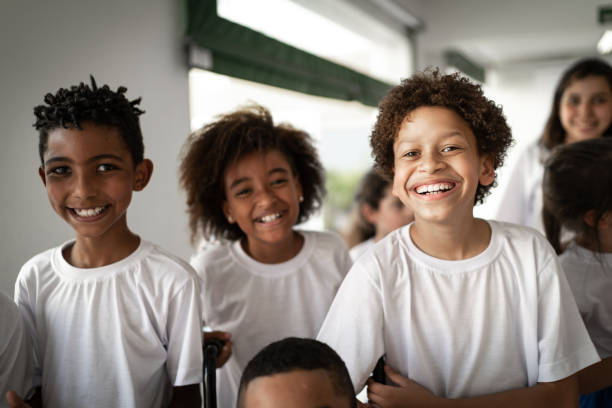istock Portrait of a group of elementary students 1280937028