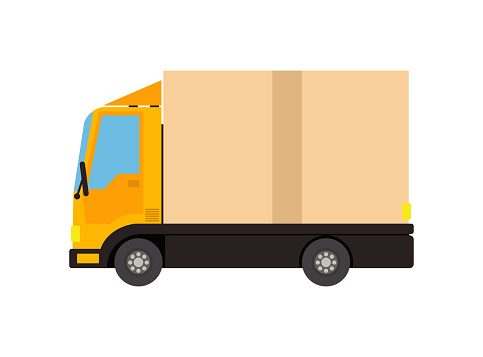 Cartoon Delivery Truck Van Isolated On White Background Vector Illustration  Of Yellow Truck Delivery Fast Delivery Service Concept Postal Service  Creative Icon Design Stock Illustration - Download Image Now - iStock