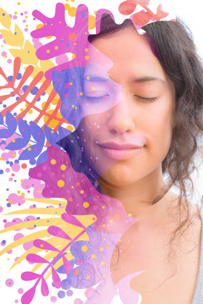 istock Portrait combined with a digital illustration 1280942603