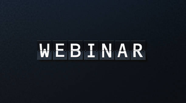 istock Webinar Written Airport Billboard On Black Background 1280958981