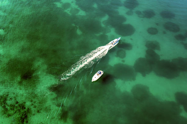istock Aerial view of yahts 1280962068