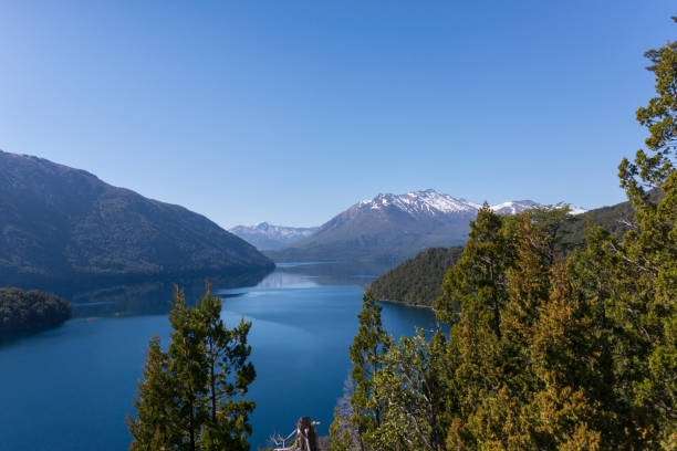 krajobraz san carlos de bariloche, argentyna. - bariloche patagonia argentina lake zdjęcia i obrazy z banku zdjęć