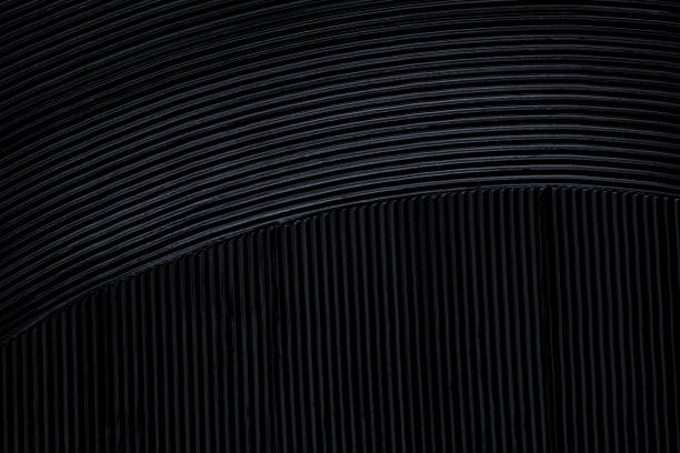 istock Dark pitch black mascara textured strokes close up with black colored background 1280963917