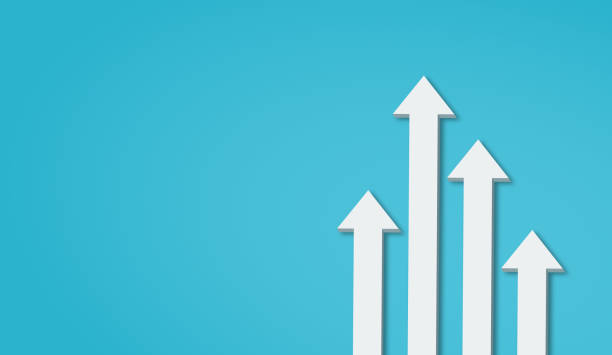 istock White arrow up to growth success, progress way and forward achievement creative concept. 1280967426