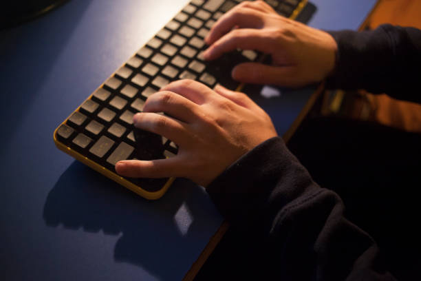 istock Male hand on a computer mouse stock photo... 1280972474