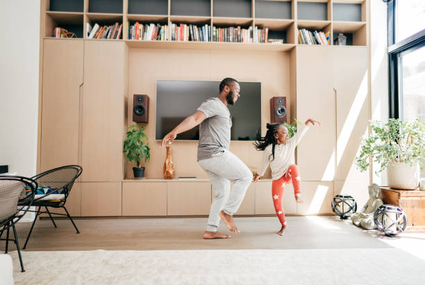 istock Dance lesson for dad . Daughter teaching dad how to dance 1280973240
