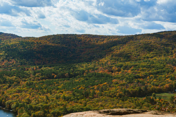 istock Drone aerial mountain squam lake 1280974942