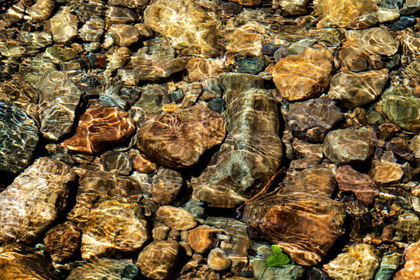 istock Clear water in the river and stone texture 1280980951