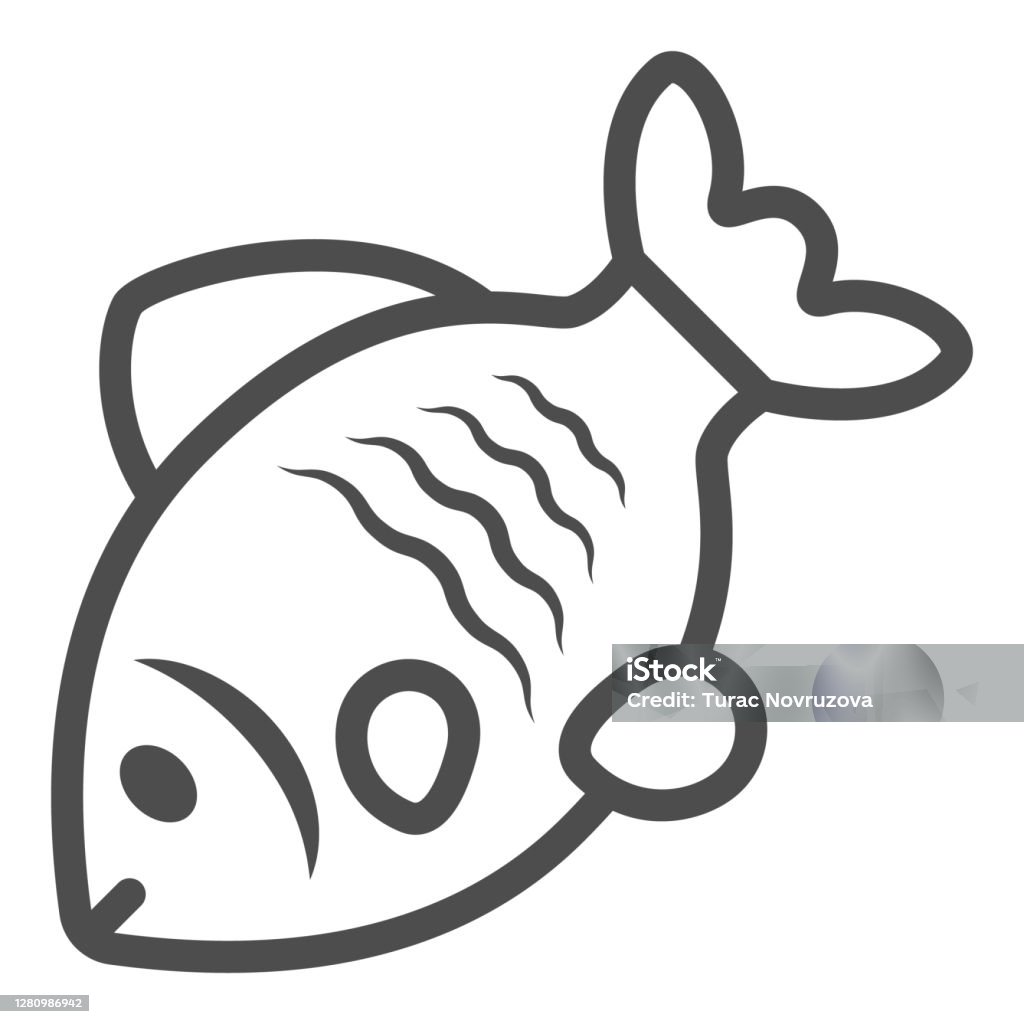 Stock Fish Line Icon Beer Fest Concept Beer Fest German Festival  Traditional Food Sign On White Background Sea Roach Icon In Outline Style  For Mobile And Web Design Vector Graphics Stock Illustration 