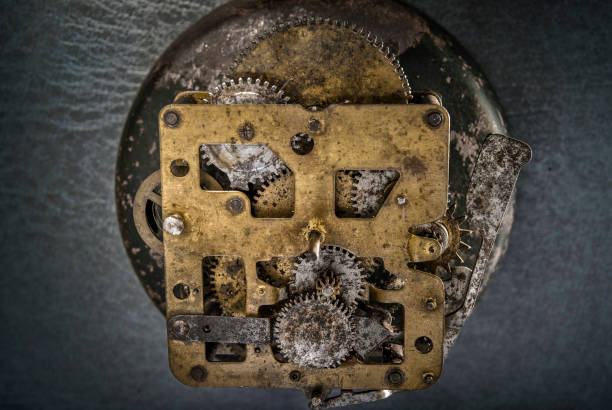 istock vintage Brass clock movement mechanism studioshot Kalyan 1280990116