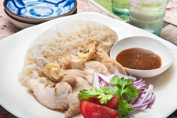 istock Singapore style chicken rice 1280993324