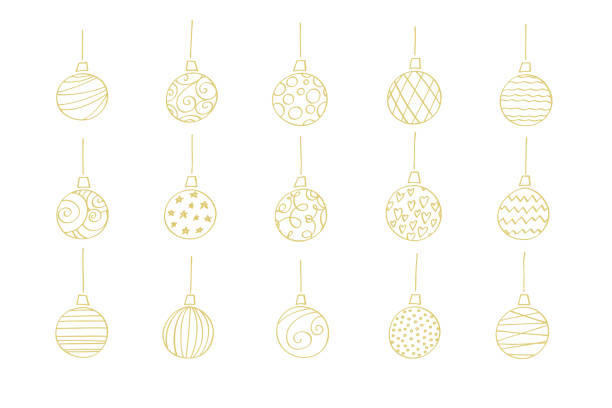 illustrations, cliparts, dessins animés et icônes de collection de boules de noël - christmas ball christmas ornament human hand